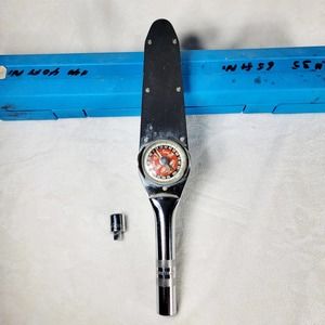 Snap On Torque Wrench Torqometer 1/2" TE100FU 0-100 Foot Pounds